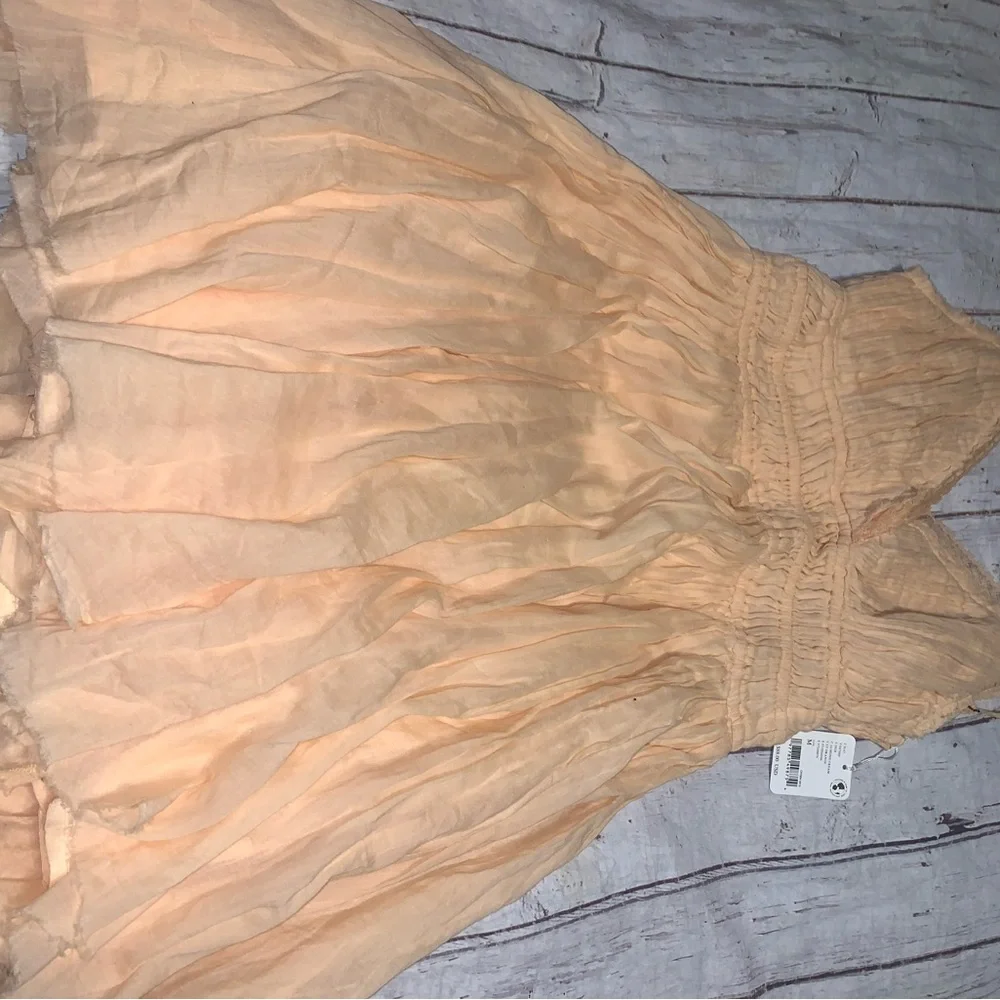 NWT Free People Delia Slip Dress orange M